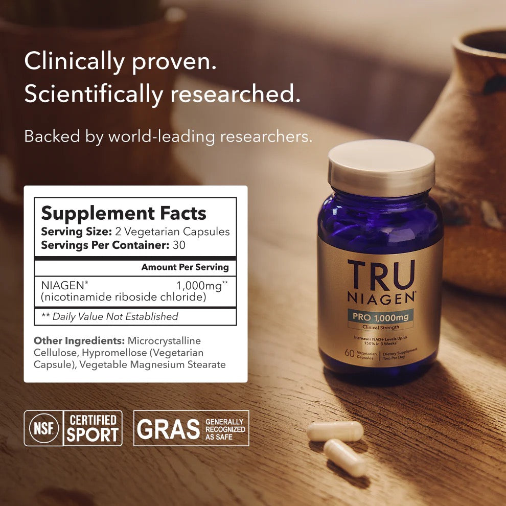 Tru Niagen Pro® 1,000mg - 60 capsules