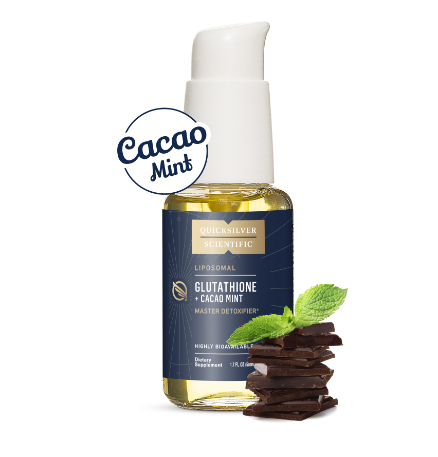 Quicksilver Scientific Liposomal Glutathione+Cacao Mint supplement facts
